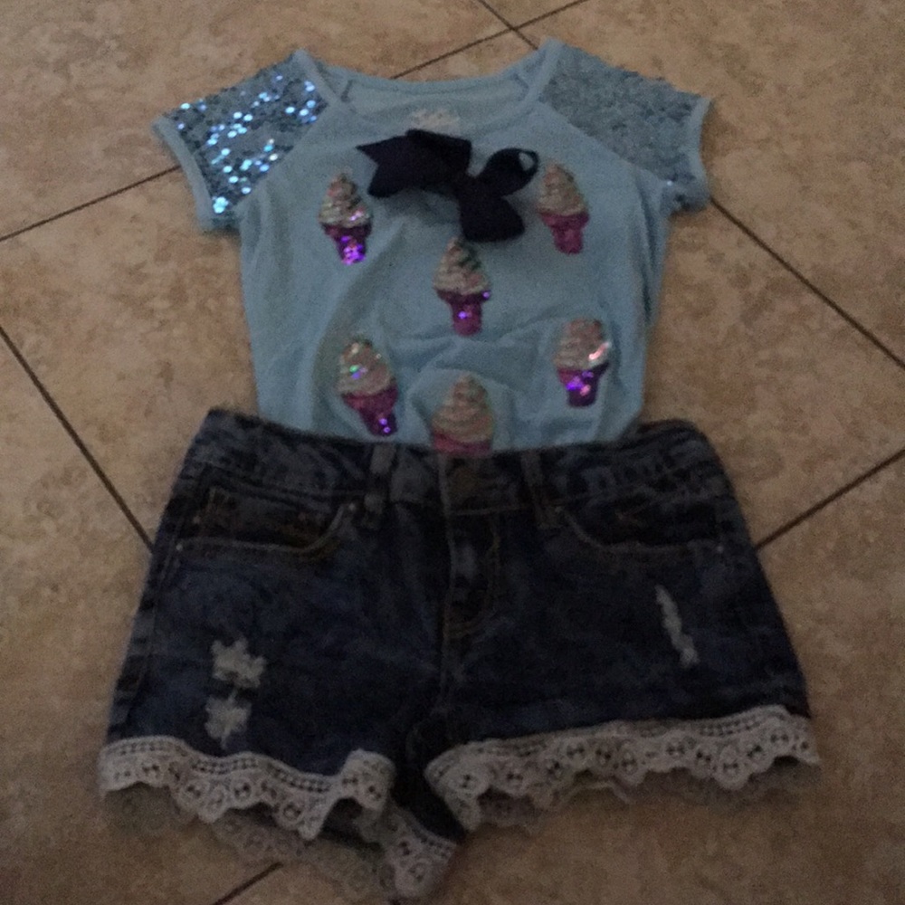 Shirt and shorts